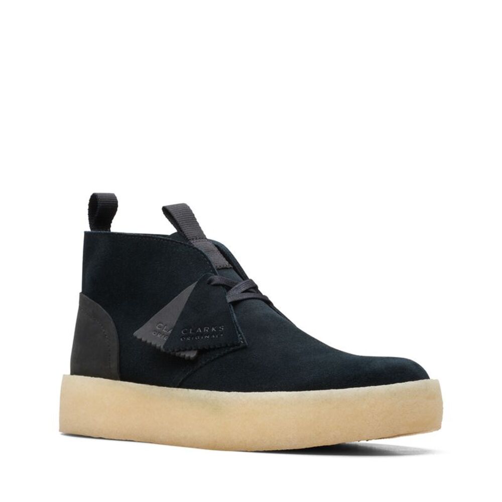 Clarks Mens Desert Cup Black Boots (NWT) - Picture 2 of 6